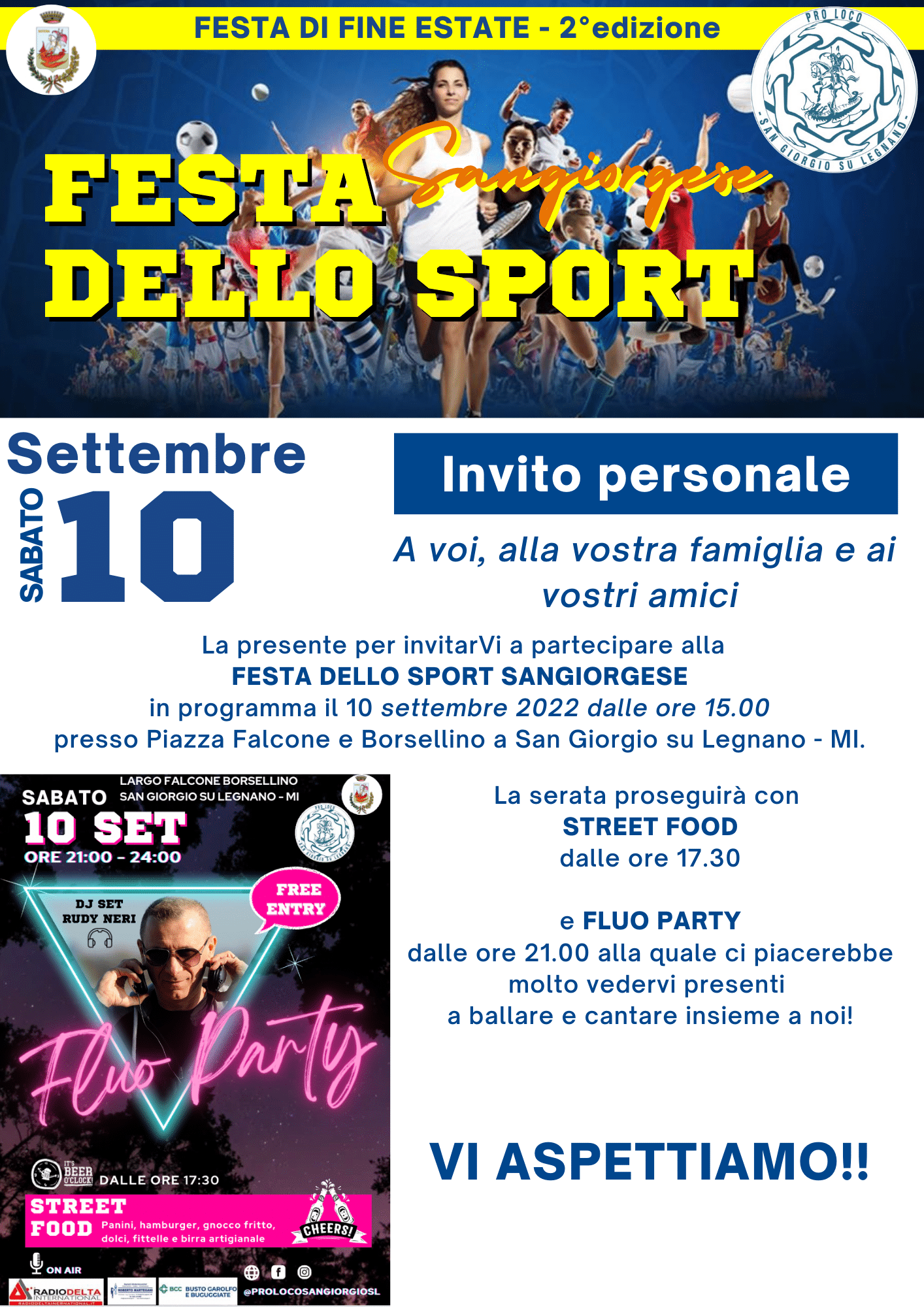 Festa dello sport e Fluo party